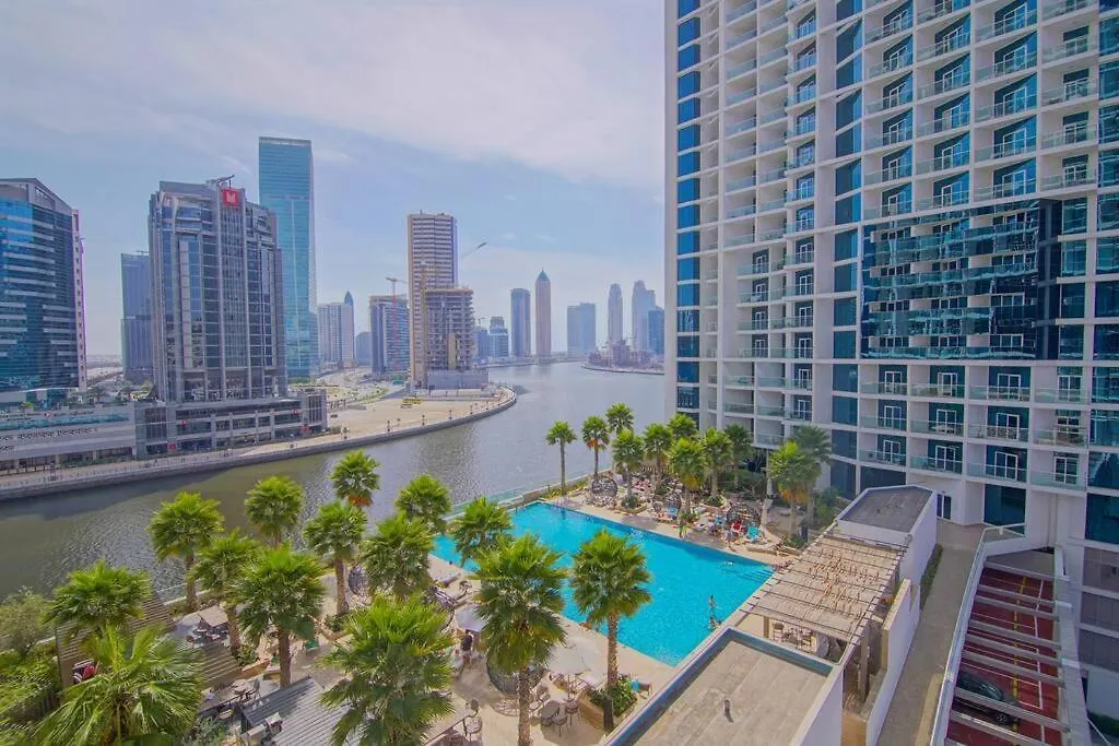 Luxury Hotel Apartment With A Canal View 두바이 0*,